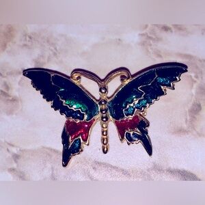 🤩 3/💲10 Vintage Colorful Butterfly Pin